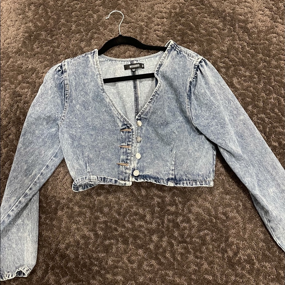 Missguided Denim Top